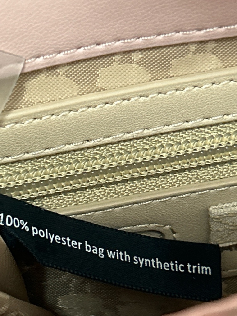 Karl Lagerfeld Blush Pink and White Tweed Chain Shoulder Bag - Picture 11 of 16